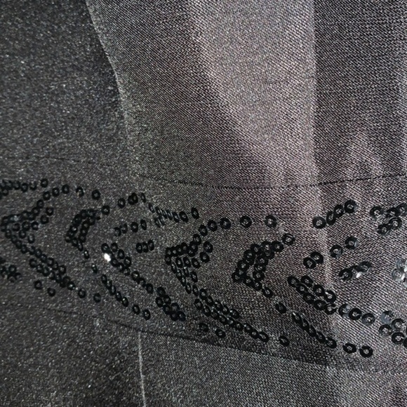 KASPER Elegant Evening Ladies Sleeveless Satin Sheath Dress Black Size 8 - Picture 14 of 14